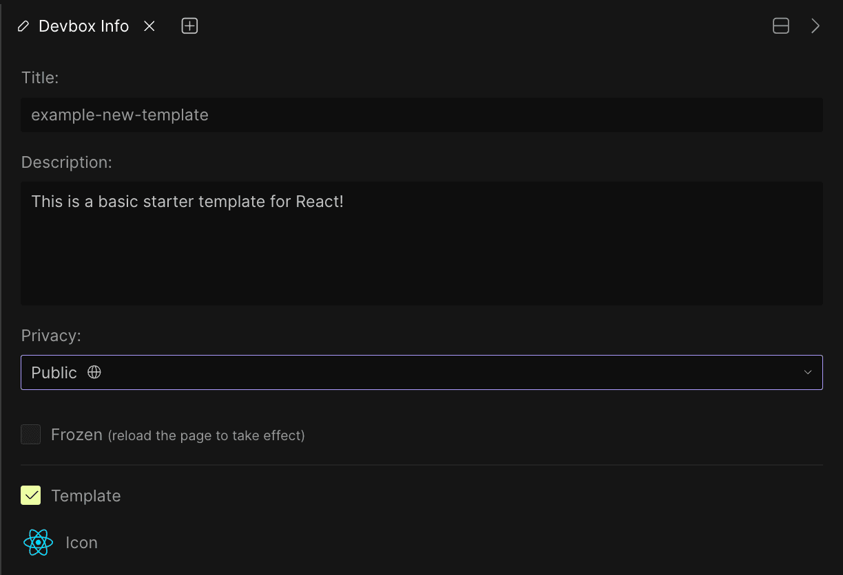 Make Template from VM Sandbox